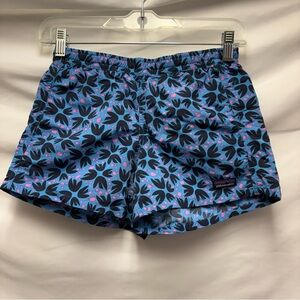 Patagonia Girls L Baggies Shorts Pink Blue Black Lightweight Sustainable Wear